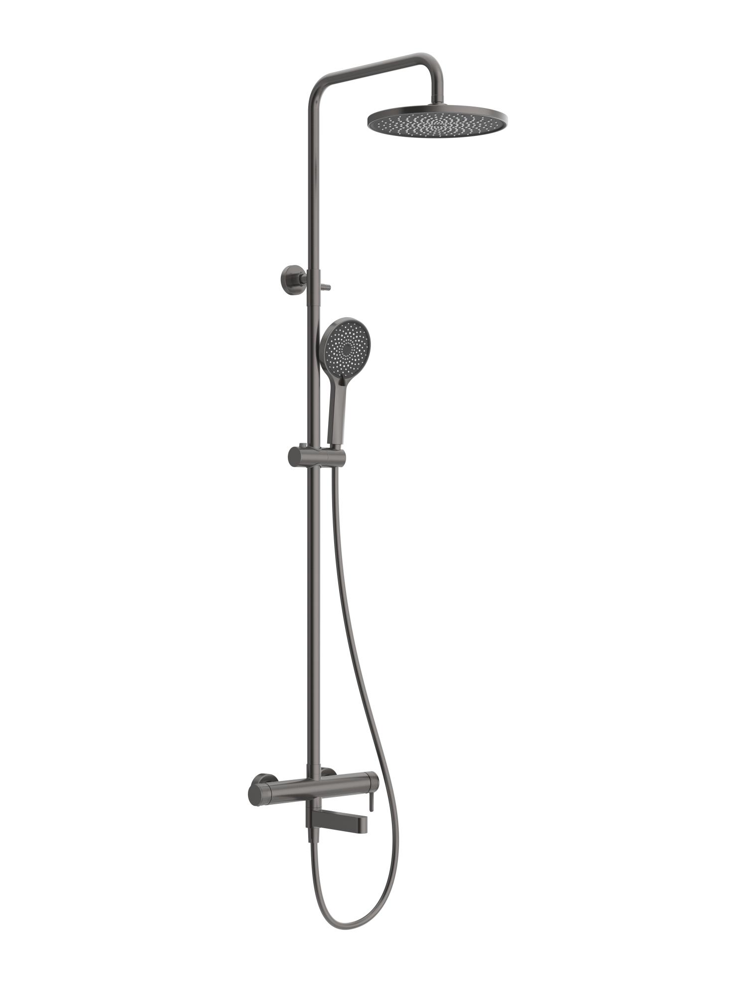 Душевая стойка BelBagno DELTA DEL2.0-VSCM-GM со смесителем и изливом 