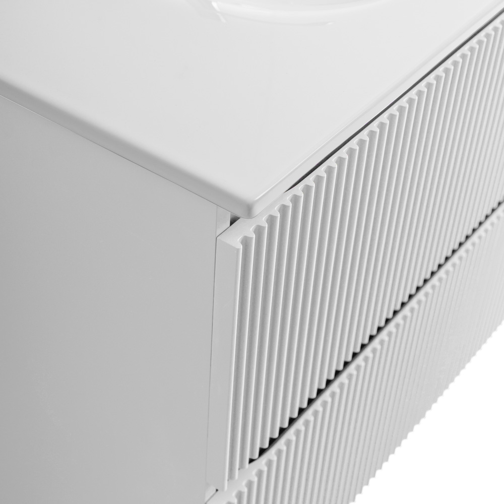 Тумба с раковиной подвесная BelBagno UNO-1000-2C-SO-BO Bianco Opaco, раковина белая BB-8099-100