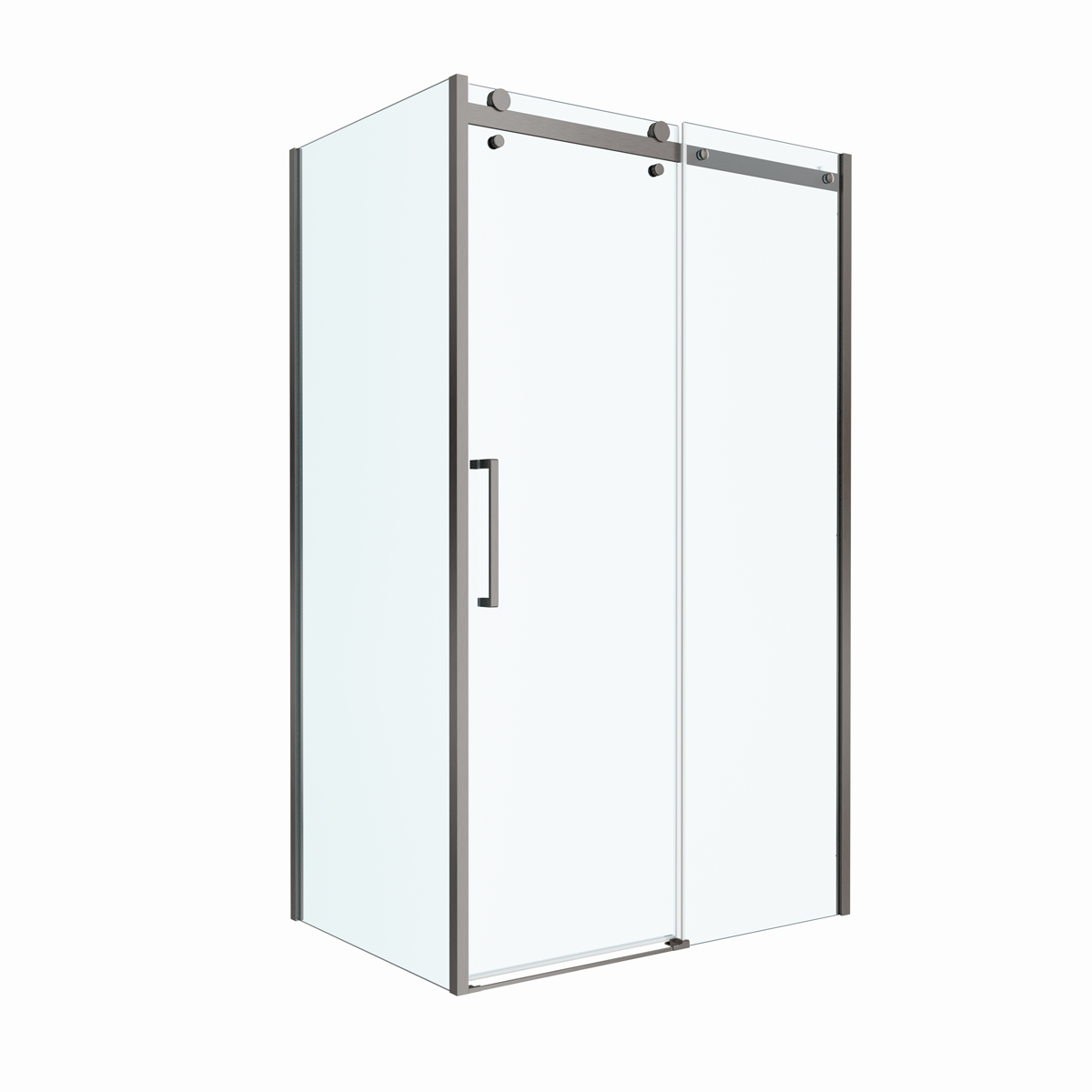 Душевой уголок BelBagno MARINO-2-AH-1-120/90-C-GM 120х90см профиль оружейная сталь, стекло прозрачное