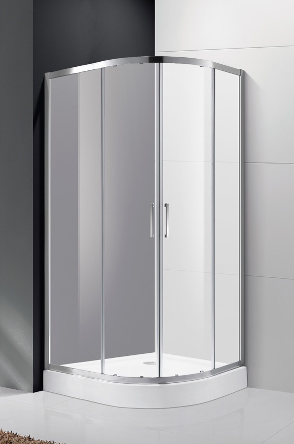 купить Душевой уголок Cezares MOLVENO-R-2-80-P-Cr, 80х80х195, профиль хром, стекло Punto матовое 