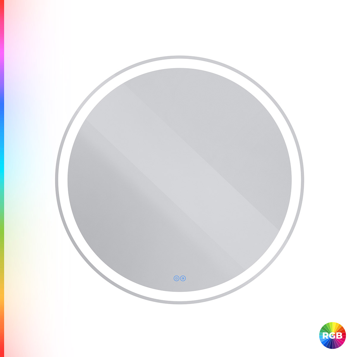 Зеркало Cezares CZR-SPC-MC-800-RGB-TCH с LED подсветкой и RGB подсветкой с сенсорным выключателем и диммером