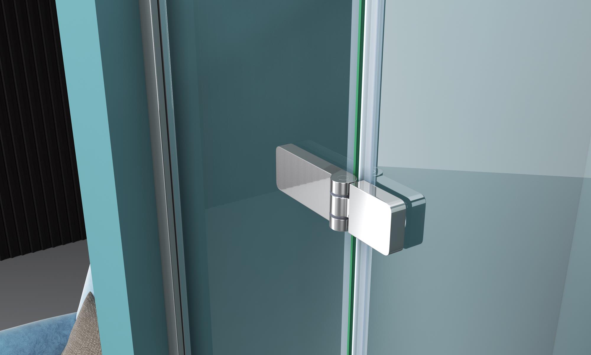Душевая дверь BelBagno KRAFT-B-12-60/60-C-Cr-R