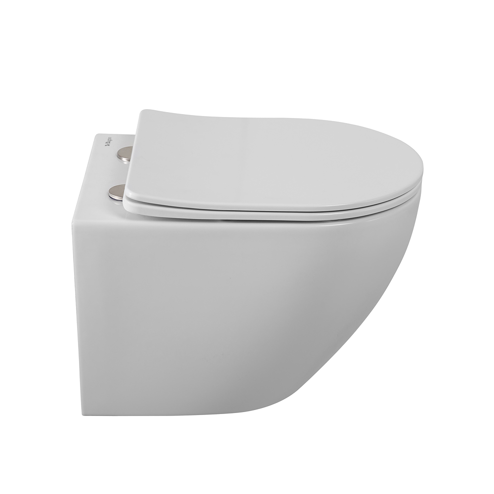Унитаз подвесной безободковый с сиденьем и смывом TORNADO BelBagno SFERA-TOR BB046CH-TOR/SC