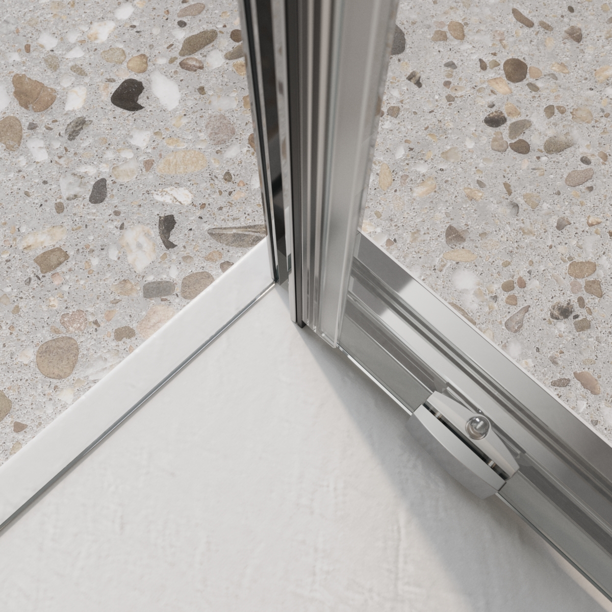 Душевой уголок BelBagno LUCE-AH-1-110/100-C-Cr