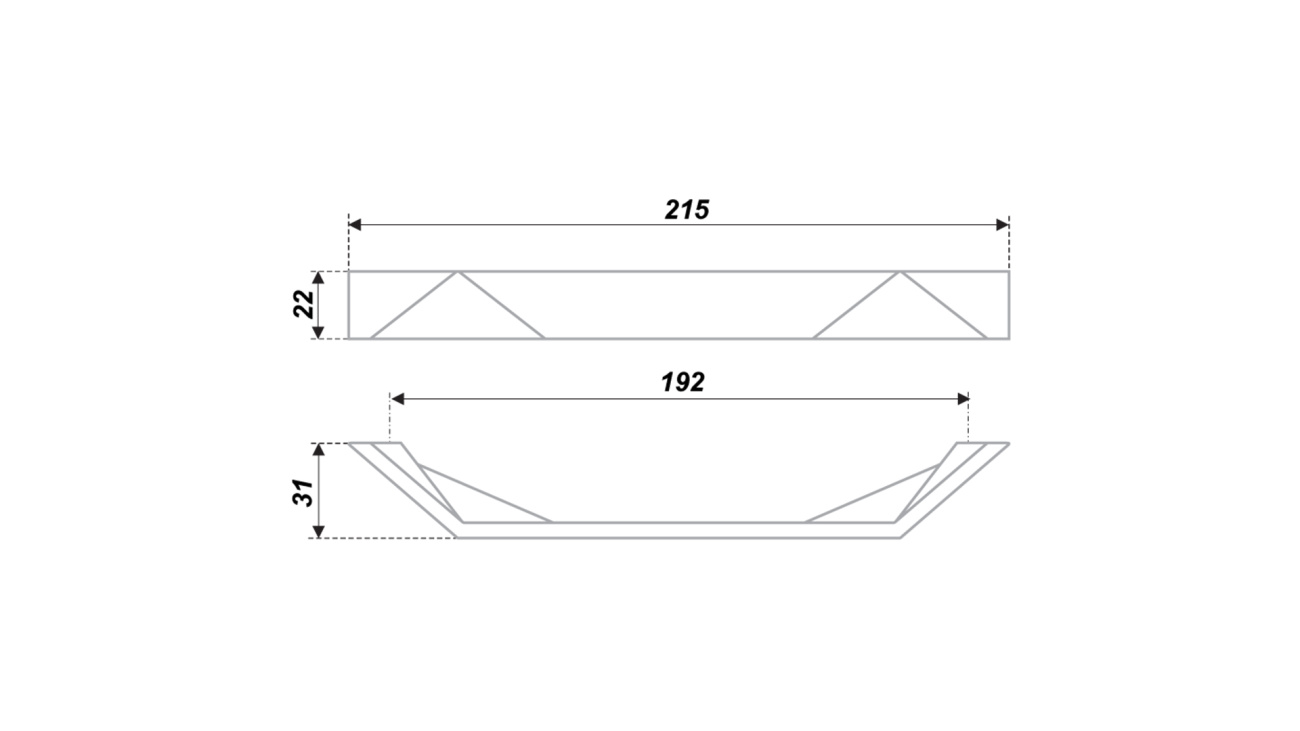 купить Ручка мебельная BelBagno RS268CP.4/192 глянцевый хром 