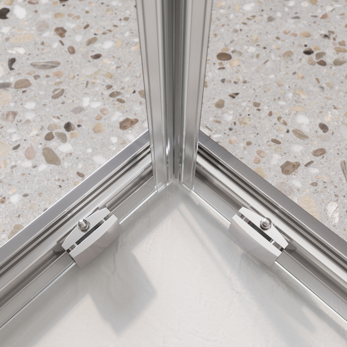 Душевой уголок BelBagno LUCE-A-22-80+30-C-Cr