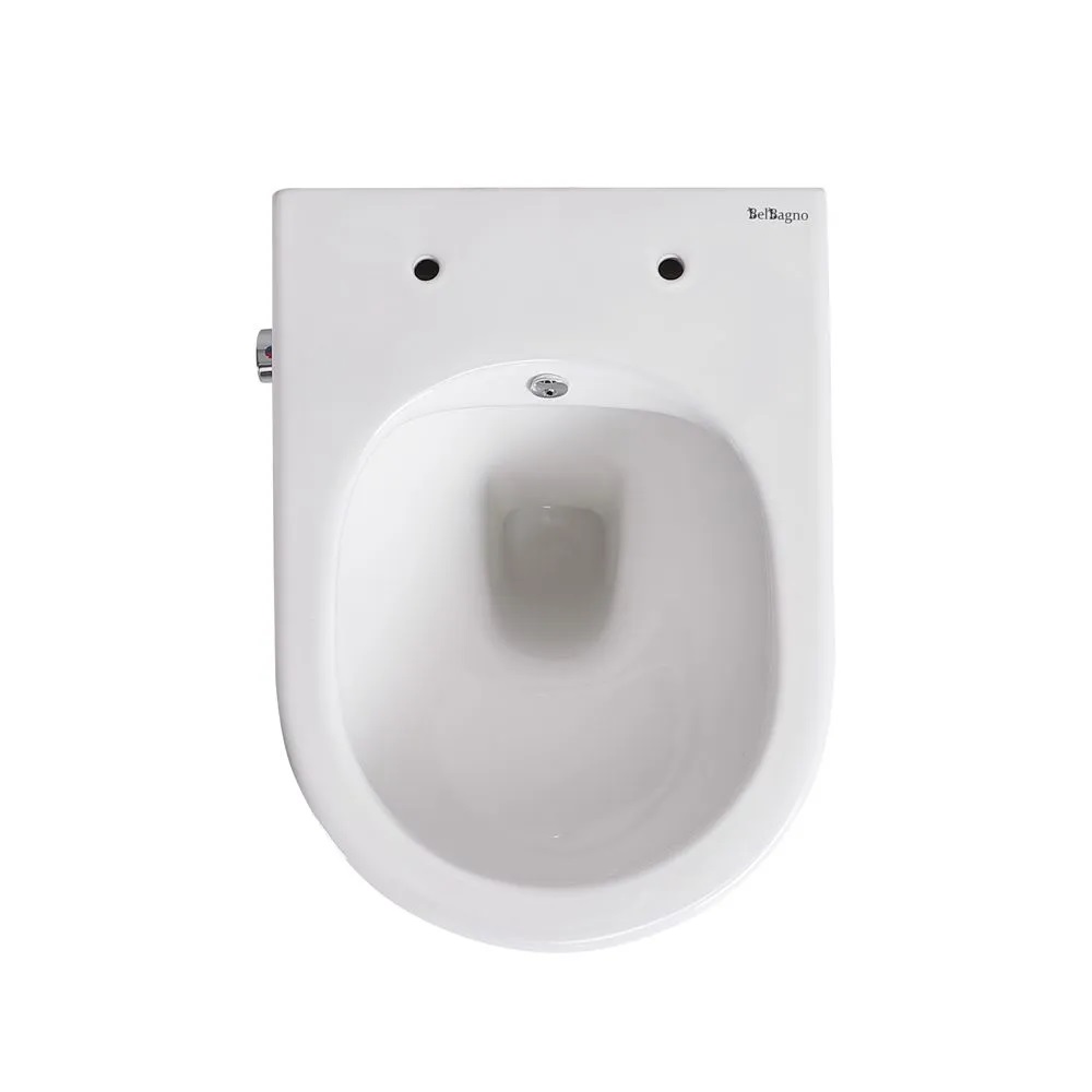 Унитаз подвесной безободковый с сиденьем и функцией биде UNO BB3105CHR-BS/SC