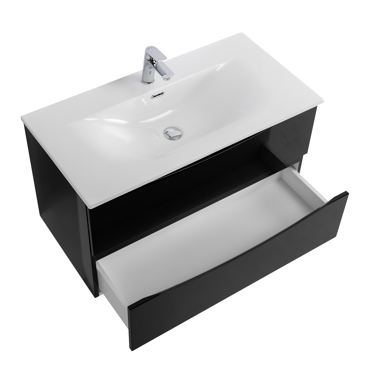 Тумба под раковину подвесная BelBagno MARINO-CER-N-800-2C-SO-NL-P