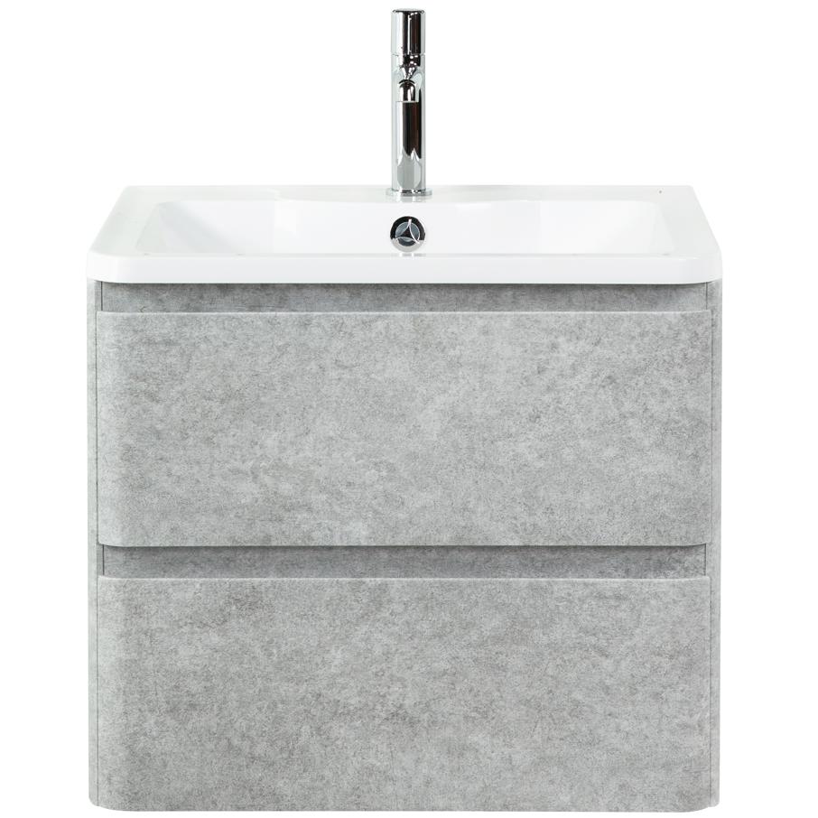 Тумба подвесная с раковиной BelBagno ALBANO-700-2C-SO-CVG Cemento Verona Grigio, раковина BB700/455-LV-MR-ALR
