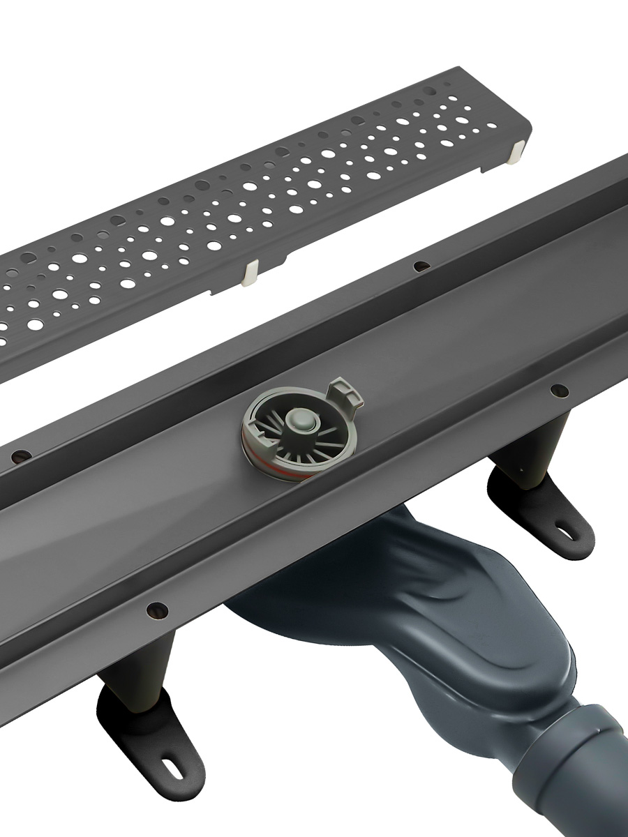 Душевой лоток CEZARES SLIDER-LD-70-GM оружейная сталь