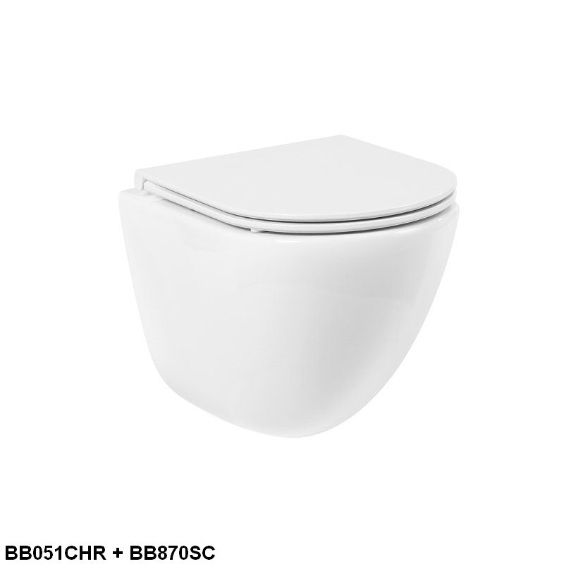 Унитаз подвесной безободковый BelBagno AMANDA BB051CHR