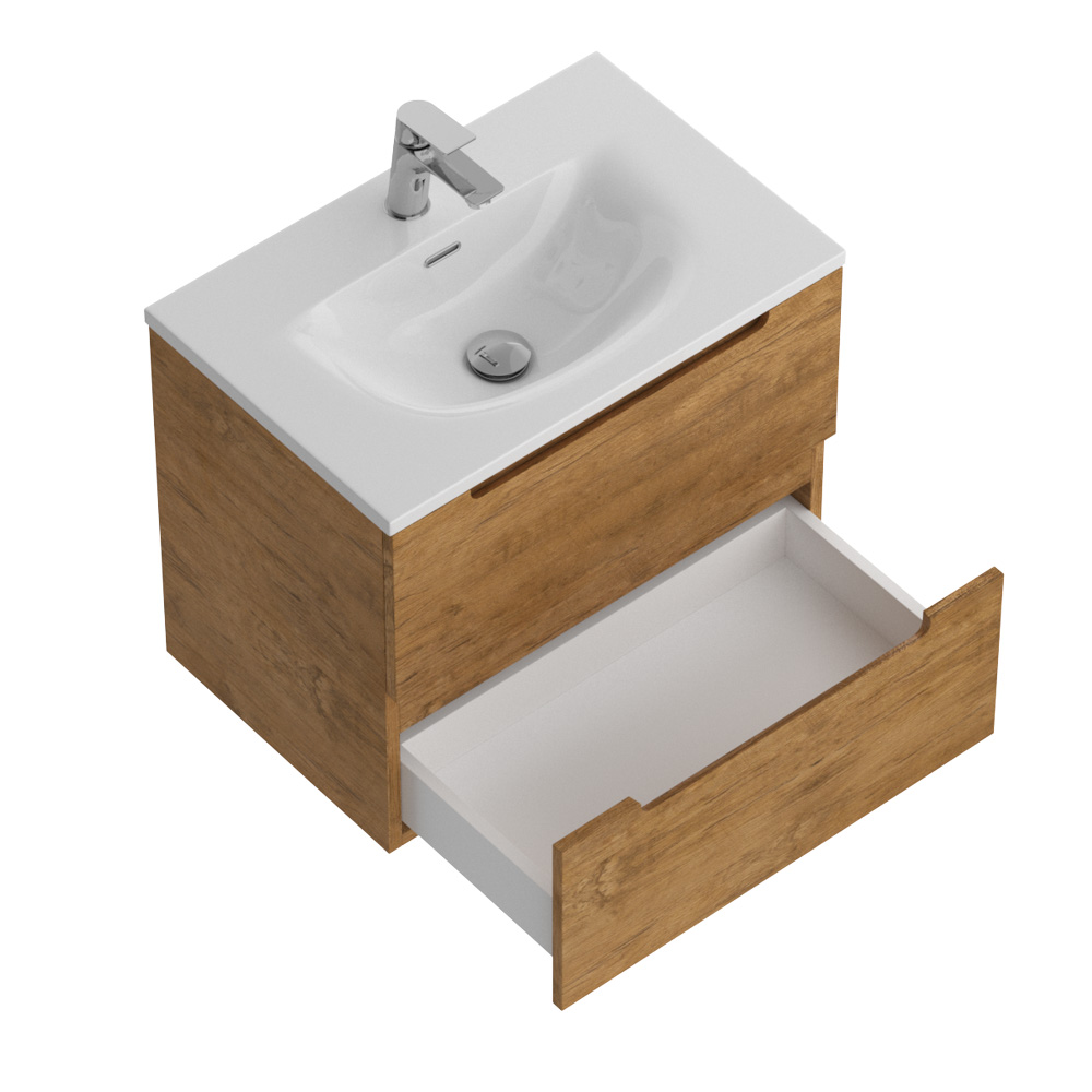 Тумба подвесная с раковиной BelBagno ETNA39-500/390-2C-SO-RN-P+BB-8099-3-50