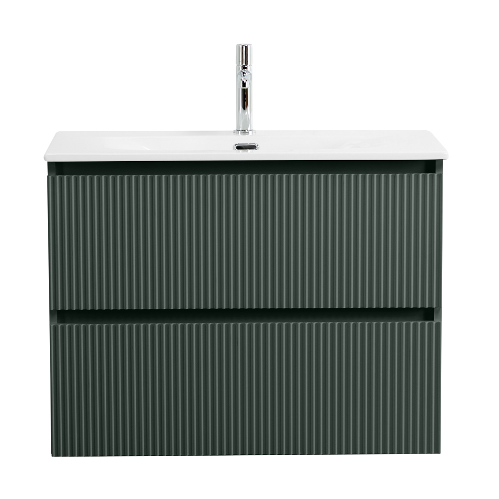 Тумба с раковиной подвесная BelBagno UNO-MINI-800-2C-SO-VO Еловый матовый, раковина белая BB-8099-3-80