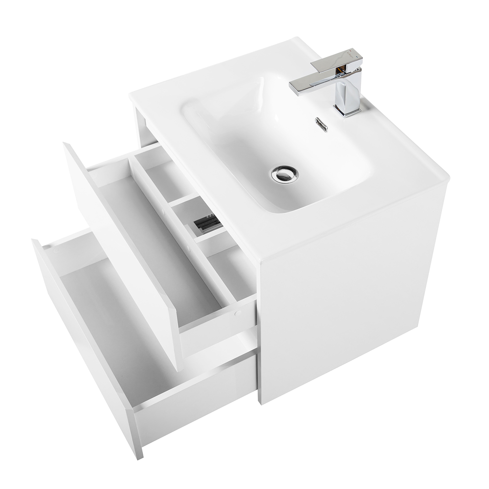 Тумба подвесная с раковиной BelBagno KRAFT-700-2C-SO-BO