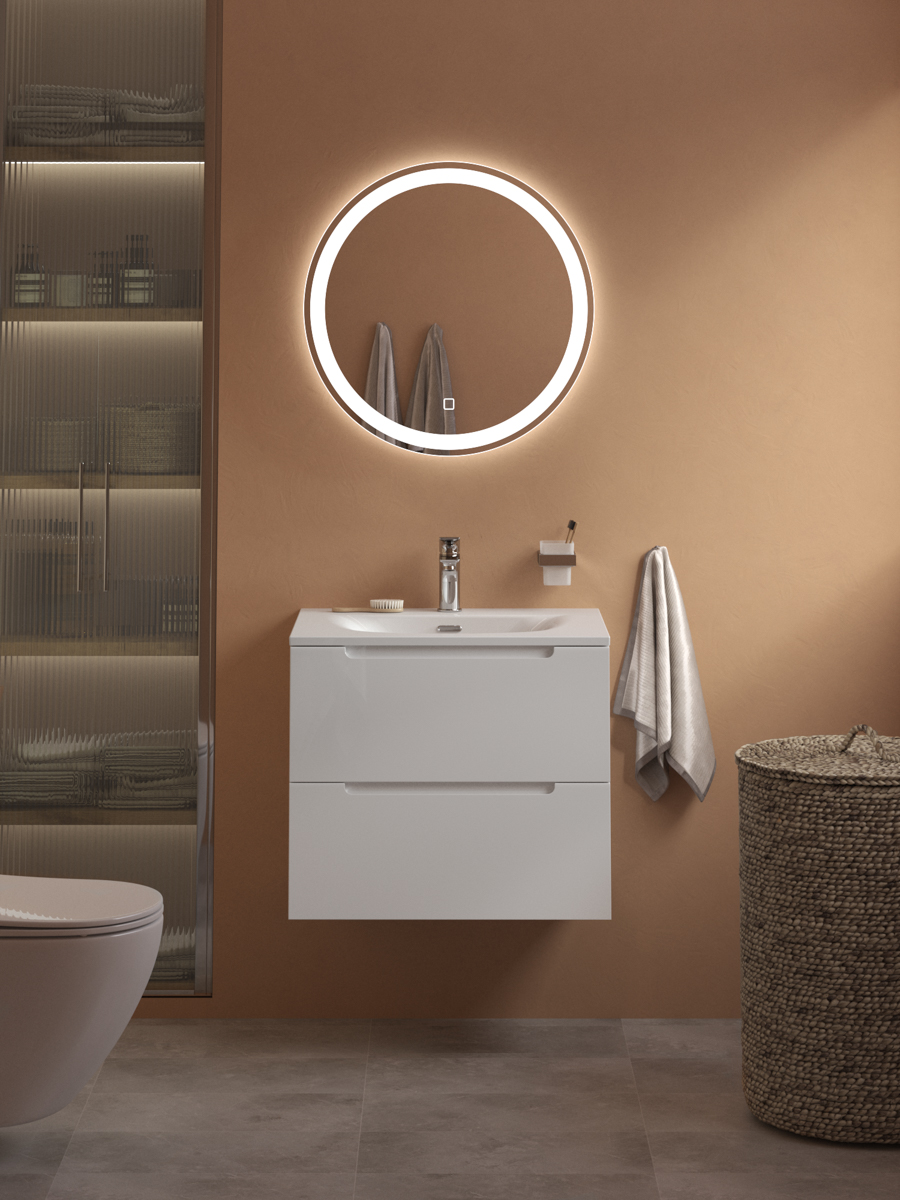 купить Тумба подвесная с раковиной BelBagno ETNA39-500/390-2C-SO-BL-P + BB-8099-3-50 