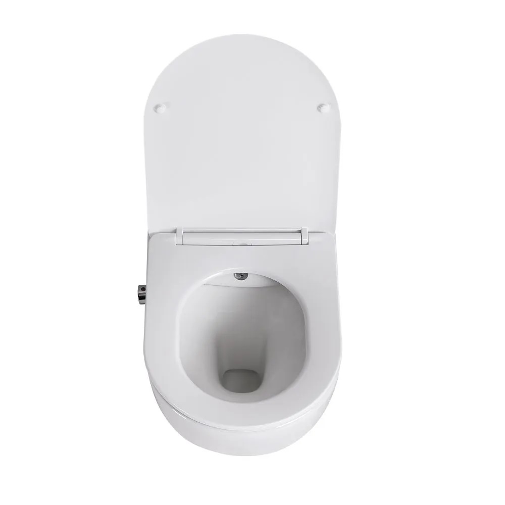 Унитаз подвесной безободковый с сиденьем и функцией биде UNO BB3105CHR-BS/SC