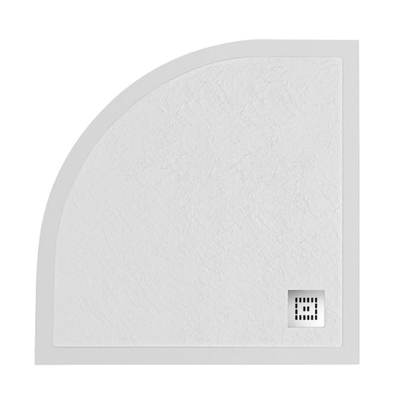 Поддон из искусственного мрамора Belbagno TRAY-MR-UNO-R-90-550-35-W-CR