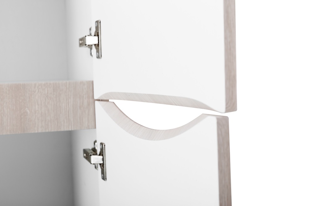 Пенал подвесной BelBagno FLY-MARINO-1500-2A-SC-RG-P-R правосторонний, Rovere Grigio