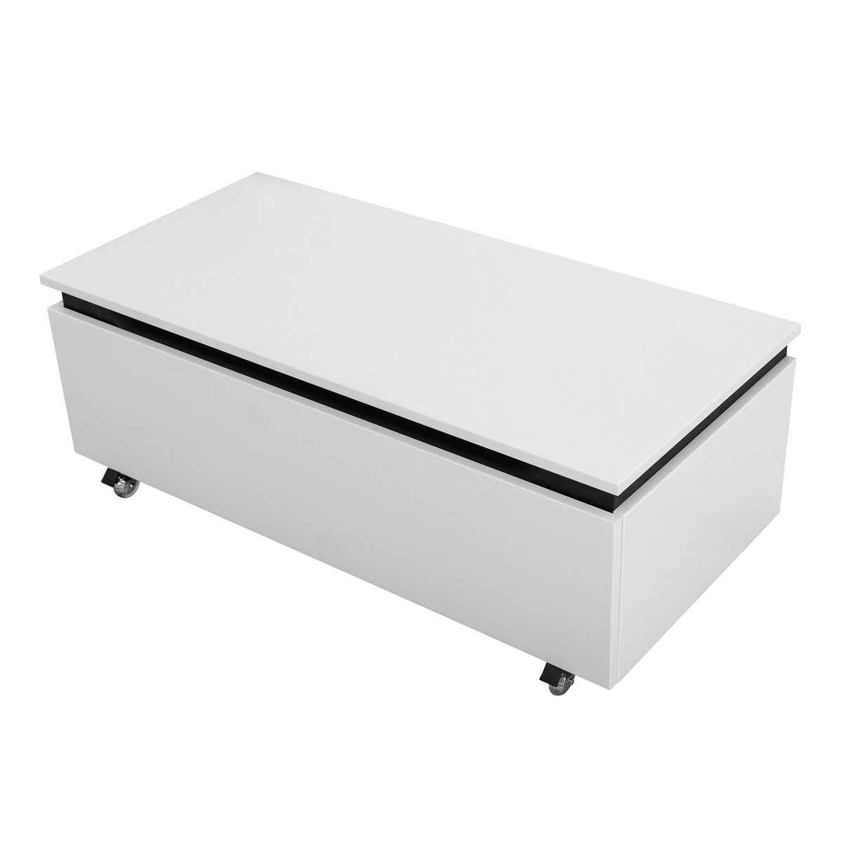 Тумба напольная с одним выкатным ящиком Cezares SLIDER-1000-1C-PI-BO Bianco Opaco