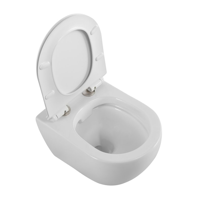 Унитаз подвесной Cezares STYLUS CZR-513-TH-R безободковый с сиденьем CZR-076-SC