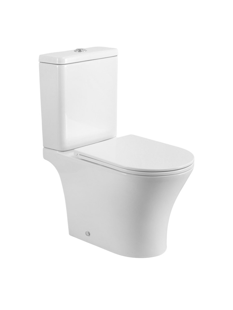 Унитаз-компакт BelBagno ACQUA-TOR BB2801CP-TOR/SC + BB2801T безободковый с сиденьем и смывом TORNADO 