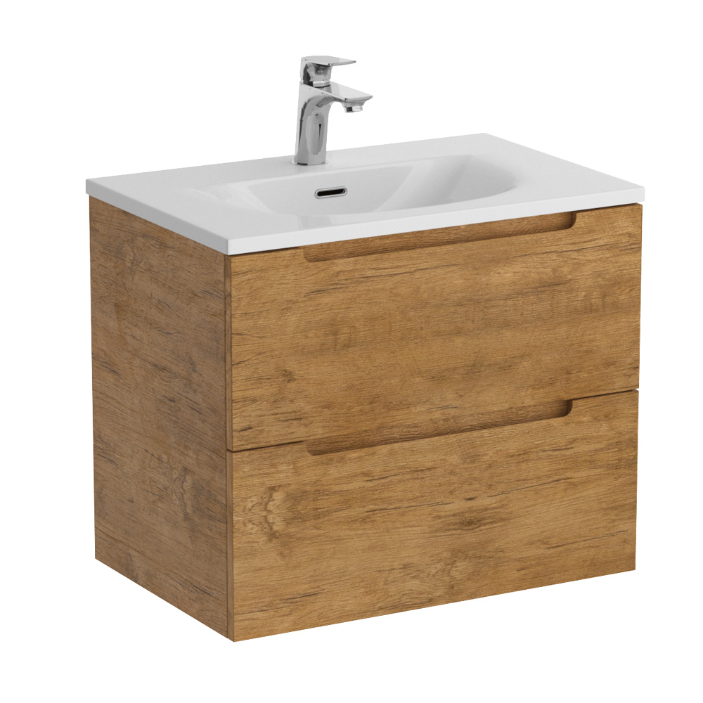 Тумба подвесная с раковиной BelBagno ETNA39-700/390-2C-SO-RN-P+BB-8099-3-70