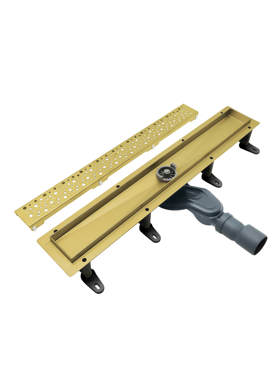 Душевой лоток CEZARES SLIDER-LD-80-BORO брашированное золото