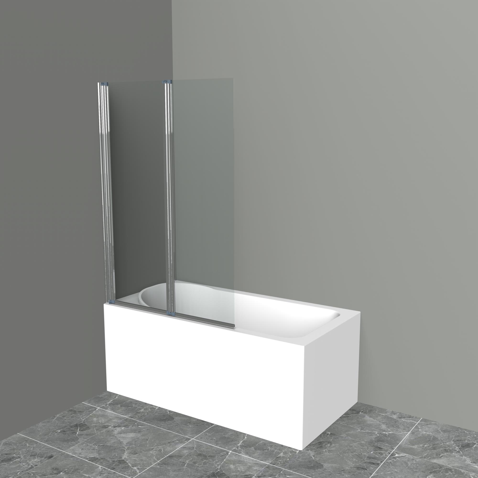 Шторка на ванну BelBagno UNO-V-2-90/150-C-Cr