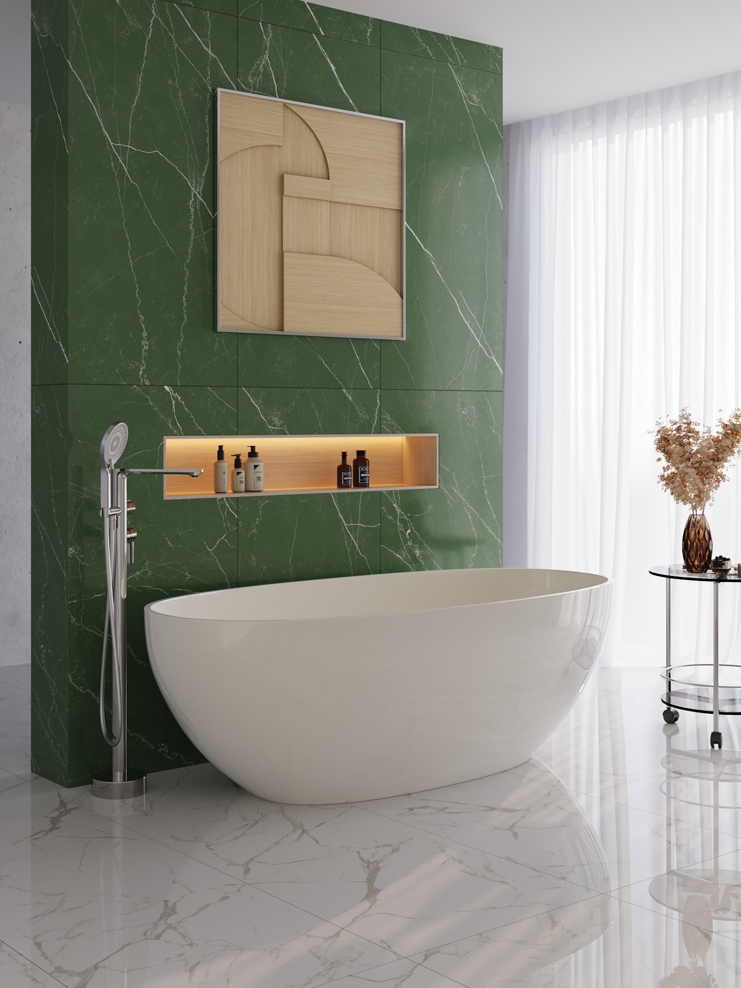Ванна отдельностоящая CEZARES CZR-RELAX-170-80-56-WM-PFB, цвет молочный белый