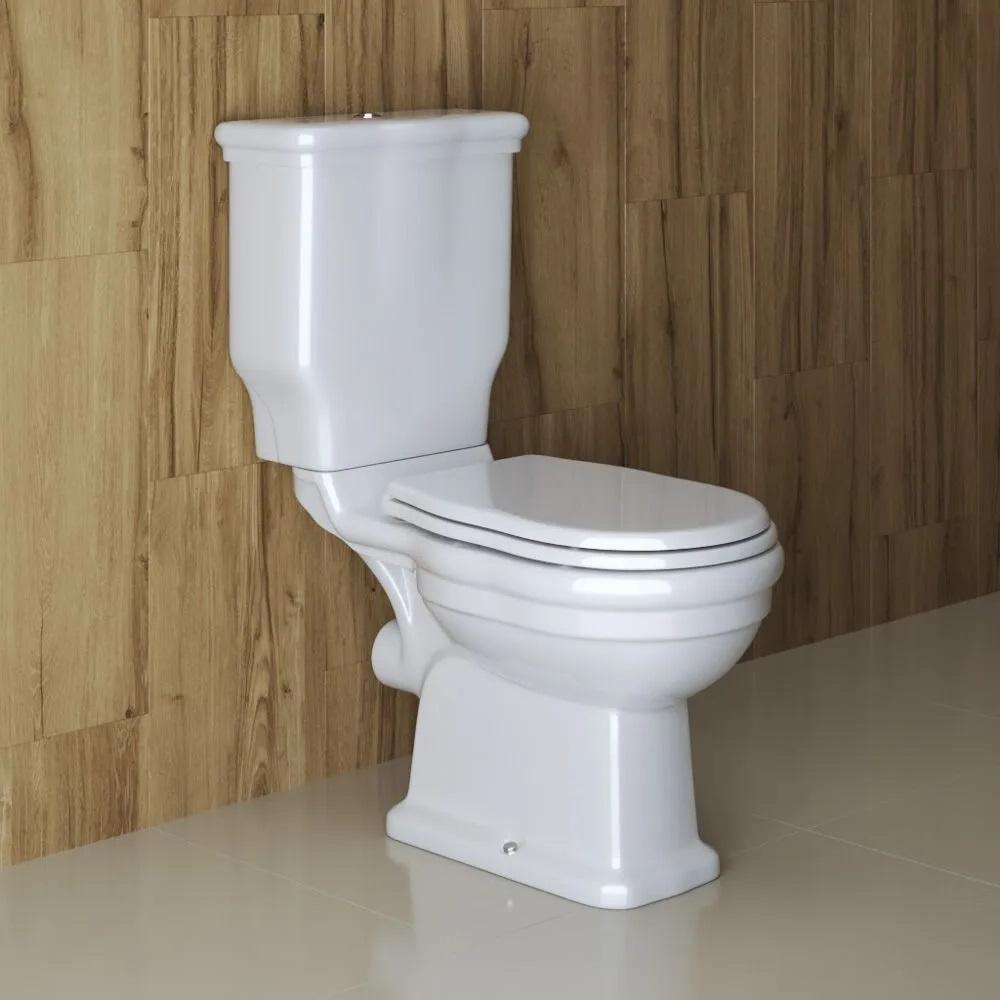 купить Унитаз компакт BelBagno BOHEME BB115CPR/BB115SC + BB115T безободковый с сиденьем 