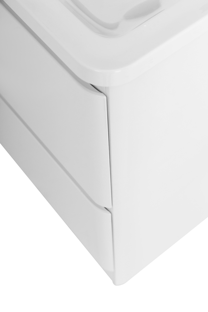 Тумба напольная с раковиной BelBagno ALBANO-600-2C-PIA-BL Bianco Lucido, раковина BB600/455-LV-MR-ALR