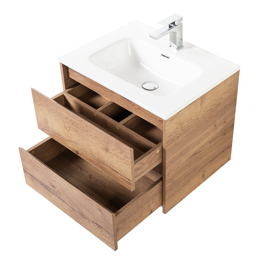 Тумба подвесная с раковиной BelBagno KRAFT-700-2C-SO-RT
