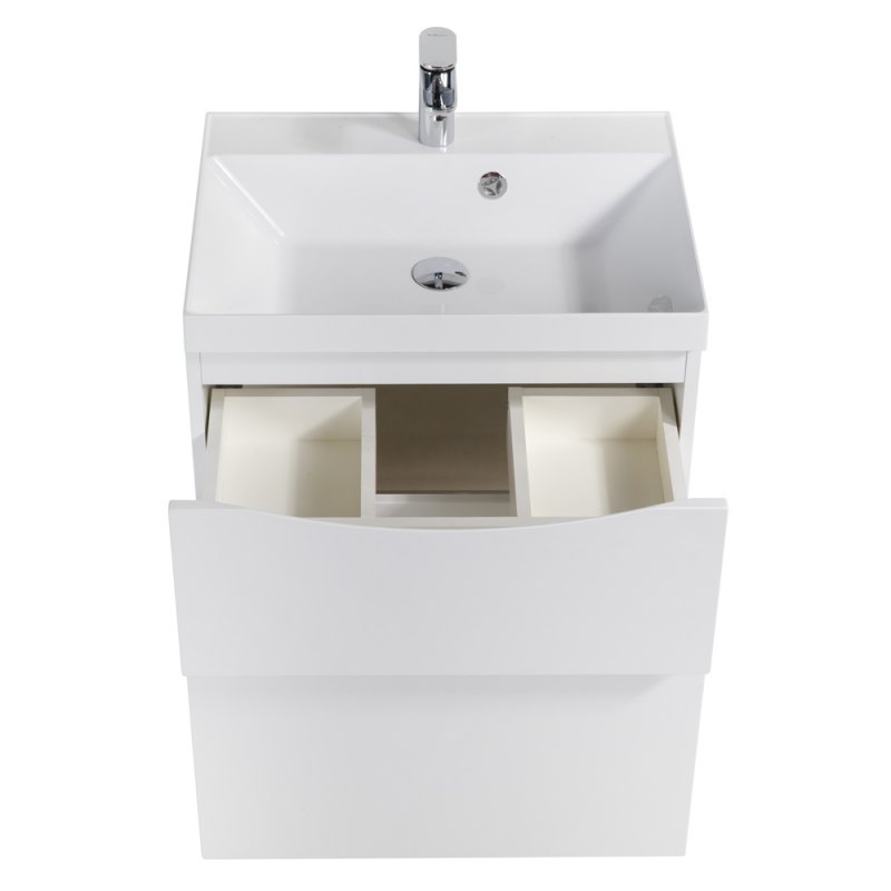 Тумба подвесная с раковиной BelBagno MARINO-H60-600-2C-SO-BL-P