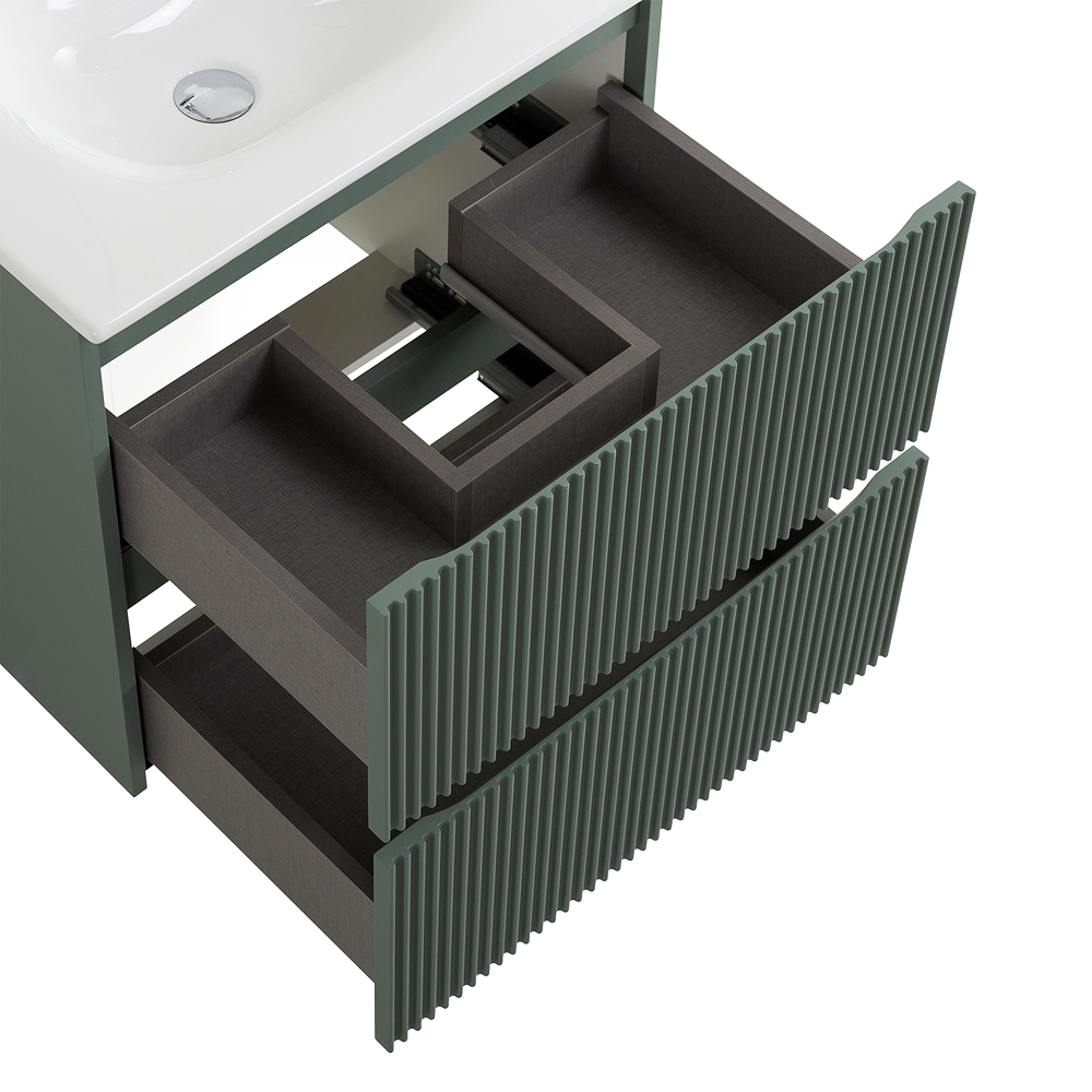 Тумба с раковиной подвесная BelBagno UNO-MINI-500-2C-SO-VO Еловый матовый, раковина белая BB-8099-3-50