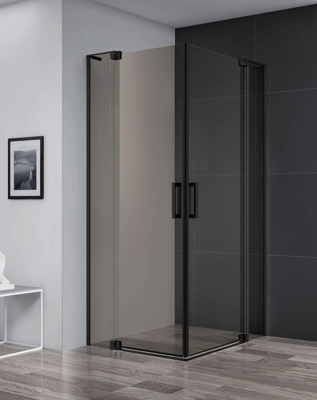 купить Душевой уголок Cezares SLIDER-A-2-70/80-BR-NERO 