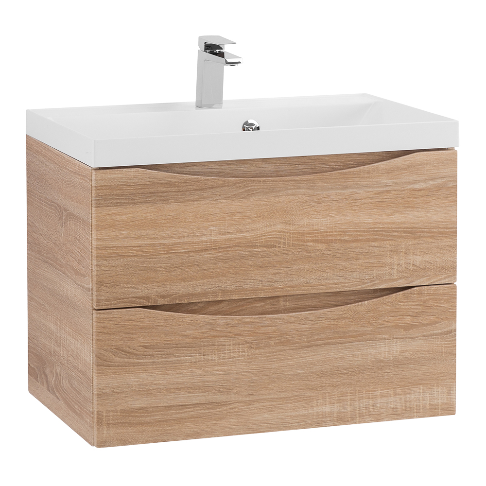 Тумба подвесная с раковиной BelBagno MARINO-600-2C-SO-WO-P