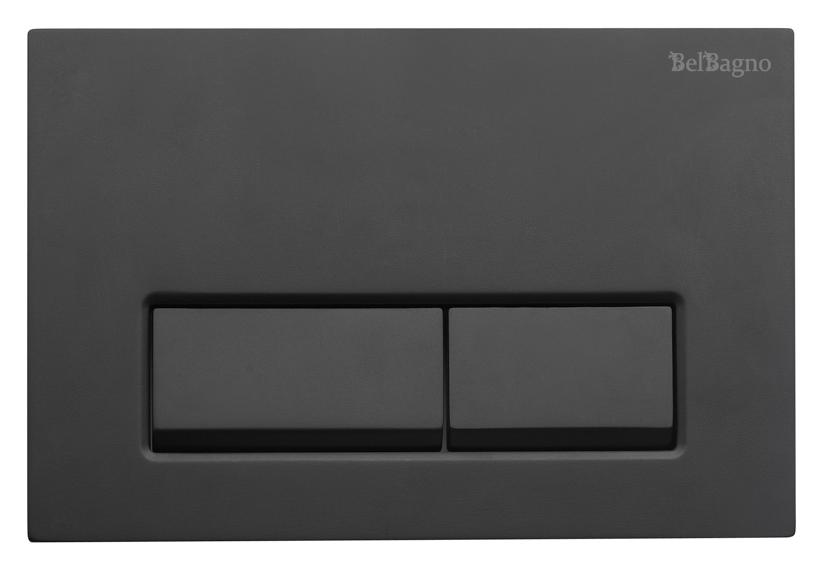 купить Кнопка смыва BelBagno BB-15R-NERO.M цвет чёрный матовый 