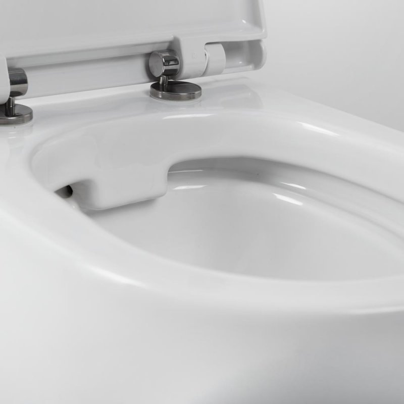 Унитаз подвесной Cezares STYLUS CZR-513-TH-R безободковый с сиденьем BelBagno BB902SC