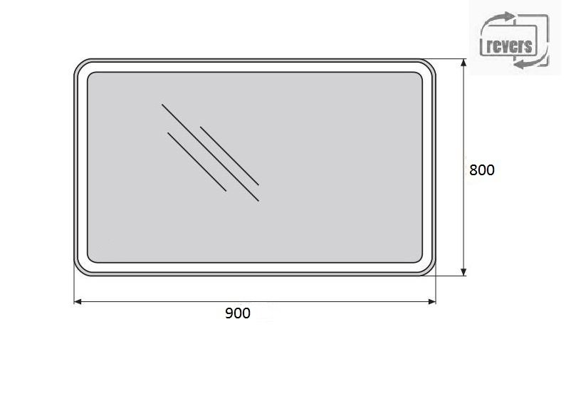 Зеркало BelBagno SPC-MAR-900-800-LED-TCH