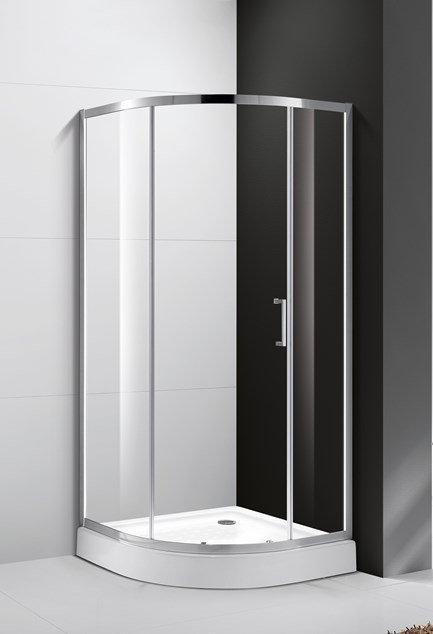 купить Душевой уголок Cezares MOLVENO-R-1-90-C-Cr-IV, 90х90х195, профиль хром, стекло прозрачное 