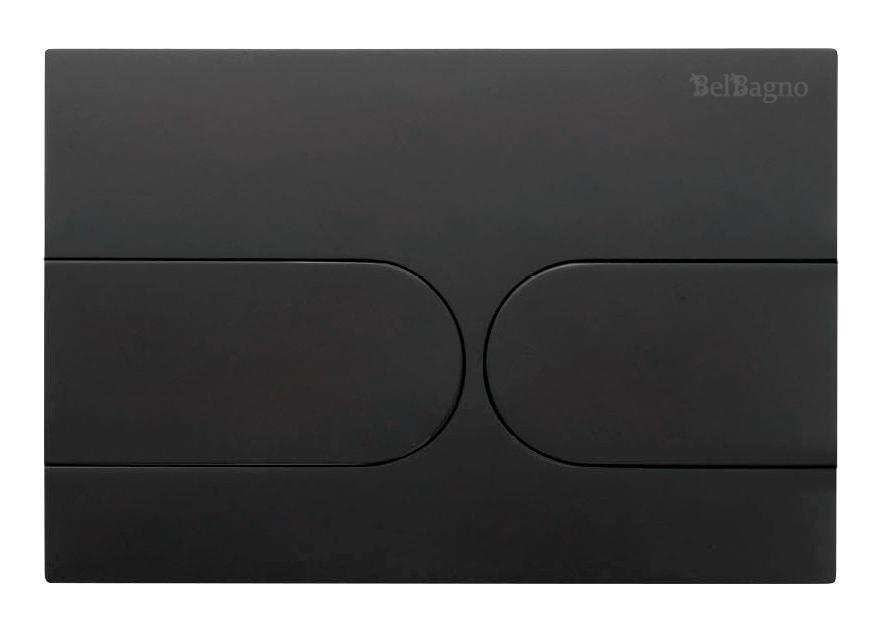 Кнопка смыва BelBagno BB-11-NERO.M цвет чёрный матовый