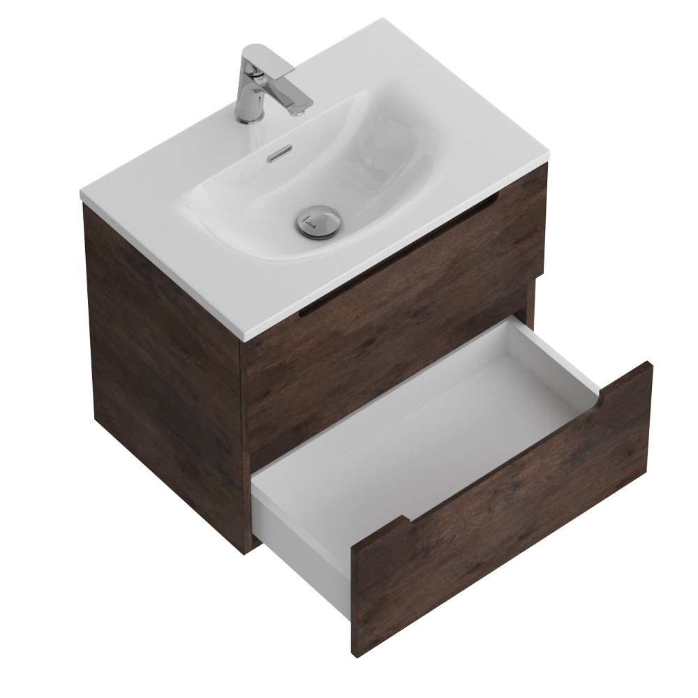 Тумба подвесная с раковиной BelBagno ETNA39-700/390-2C-SO-RW-P+BB-8099-3-70