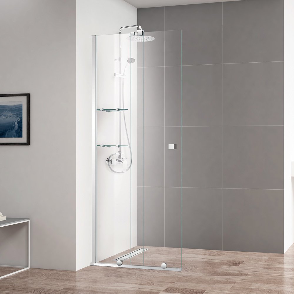 купить Душевая перегородка раздвижная Cezares STREAM-BF-1-80-C-Cr 