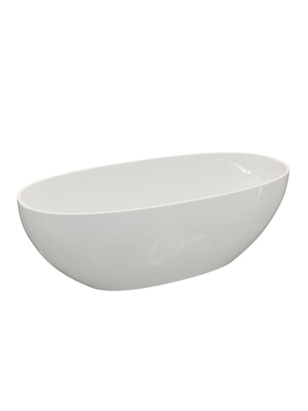Ванна отдельностоящая CEZARES CZR-RELAX-170-80-56-WM-PFB, цвет молочный белый