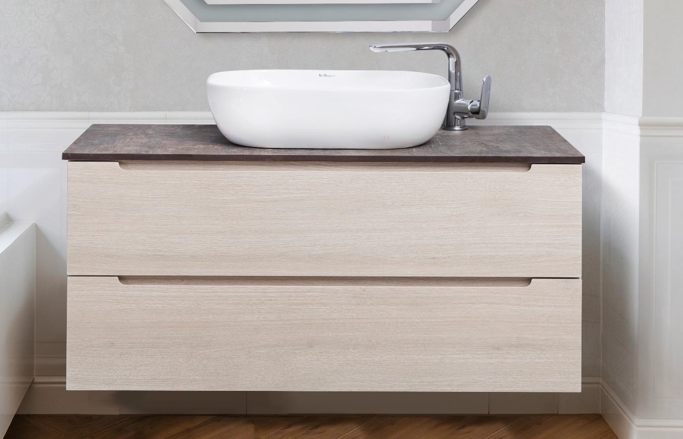 Мебель для ванной комнаты BelBagno ETNA Rovere Moro 100 см ETNA-1000-2C-SO-RW-P