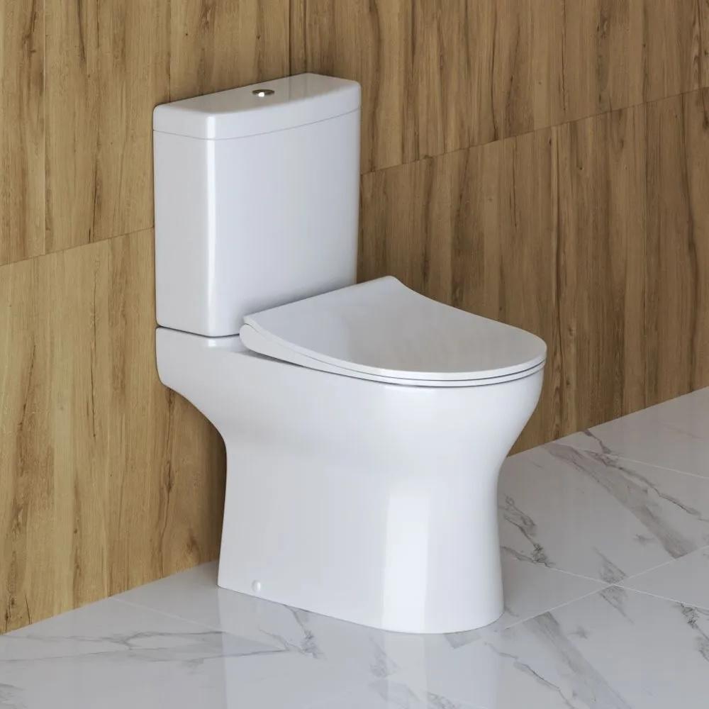 Унитаз-компакт BelBagno BB130CPR/SC/BB130T безободковый с сиденьем