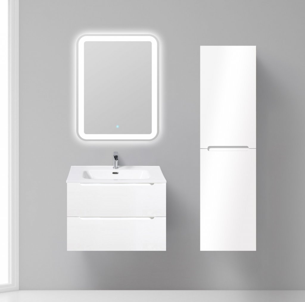 Мебель для ванной комнаты BelBagno ETNA Bianco Lucido 70 см BB700ETL + ETNA-700-2C-SO-BL-P
