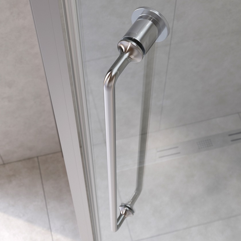 Душевой уголок Cezares RELAX-304-P-1-100-C-CR, 100х100х200, профиль хром, стекло прозрачное