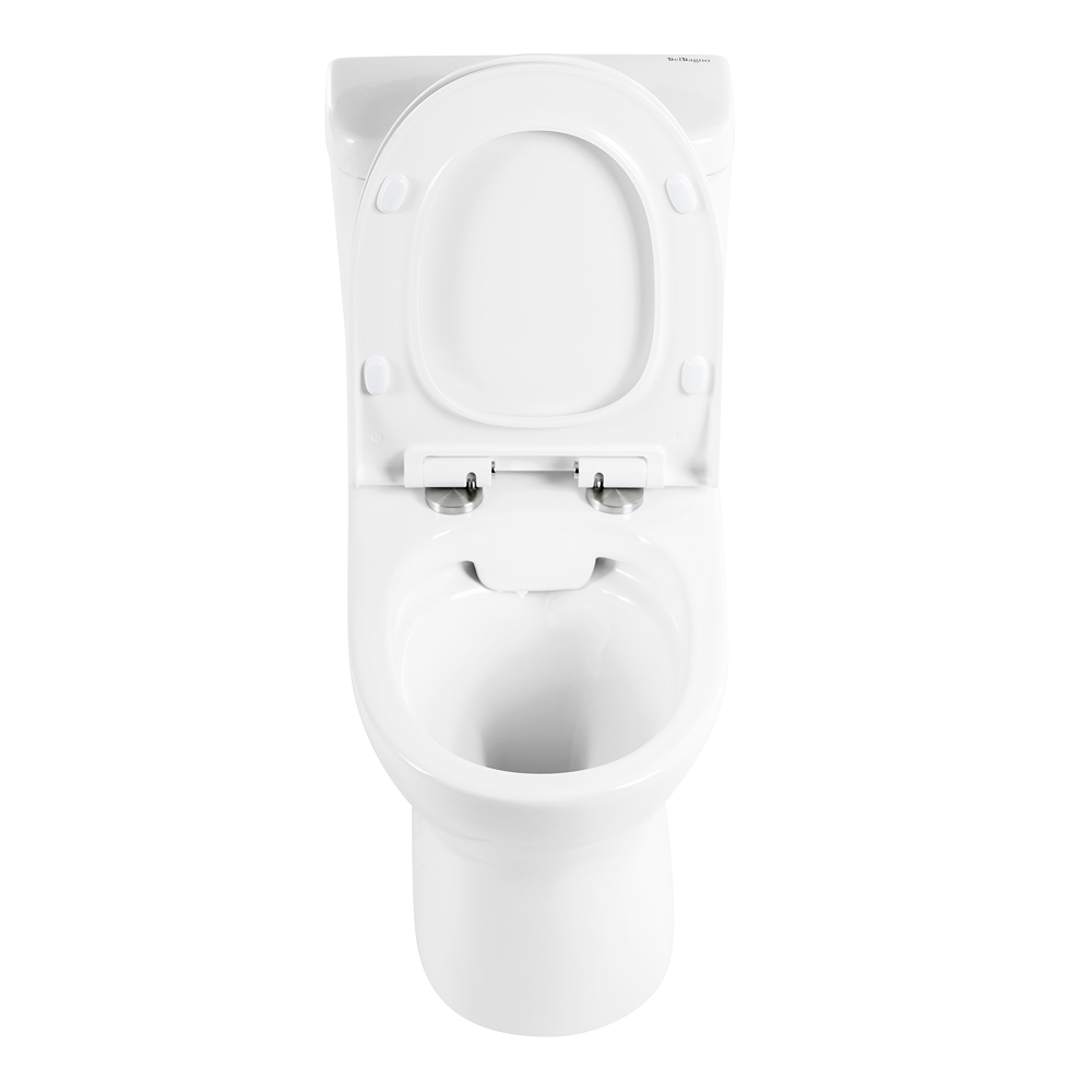 Унитаз-компакт безободковый с сиденьем BelBagno STEAM BB130CPR + BB130T