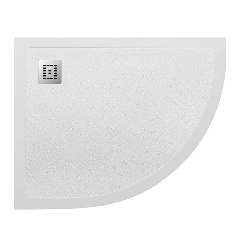 Поддон из искусственного мрамора левосторонний Belbagno TRAY-MR-UNO-RH-120/80-550-35-W-L-CR